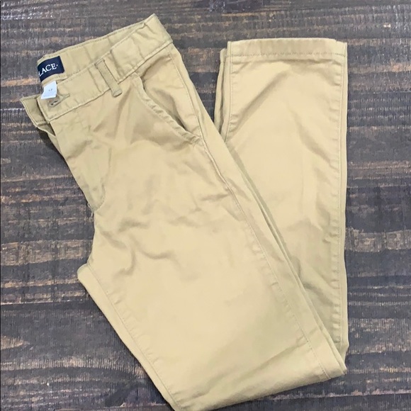 Children’s Place Boys Khaki, Stretch Chino Pants - Picture 1 of 2